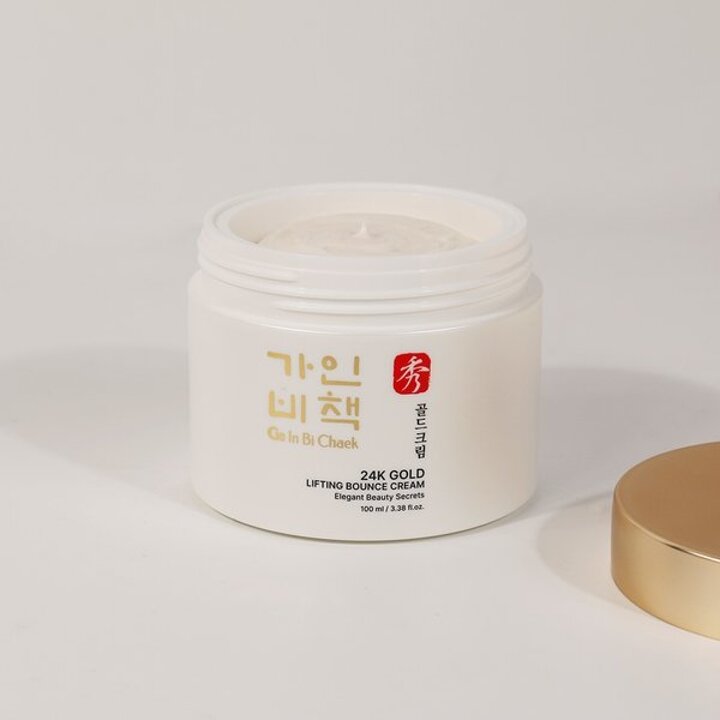 가인비책 수 24K골드 리프팅 바운스 크림 100ml /프리미엄 주름개선 미백 기능성 금가루 탄력