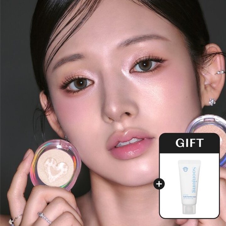 [GIFT] 슈팅빔 하이라이터 + 순정 수분 베리어 크림 20ml 증정 /문지를수록 차오르는 광택