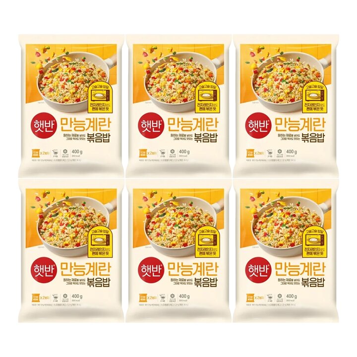 CJ 햇반 쿡반 만능계란볶음밥 400g X 6개