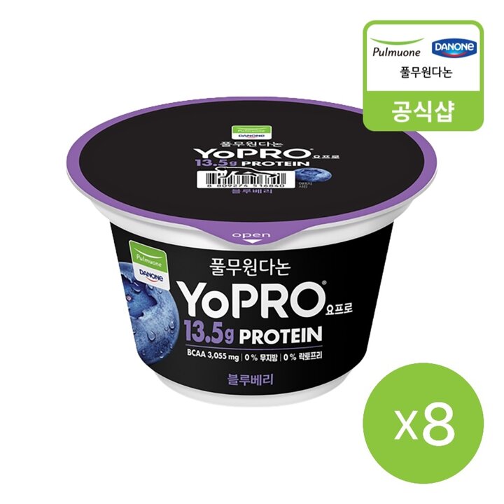 풀무원다논 요프로 블루베리 프로틴 요거트 150gX8개