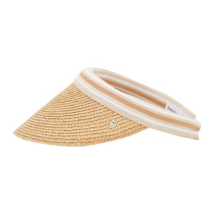 여성 비앙카 네추럴/누가 스트라이프 바이저햇 HAT50265 Natural Nougat Stripe