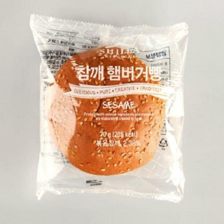 [신라명과] 참깨 햄버거빵 70g x14봉 무료배송