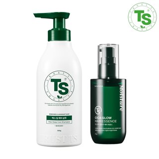 TS 맥스 딥케어 샴푸 500g 1개 + TS시카글로우헤어에센스 75g 1개