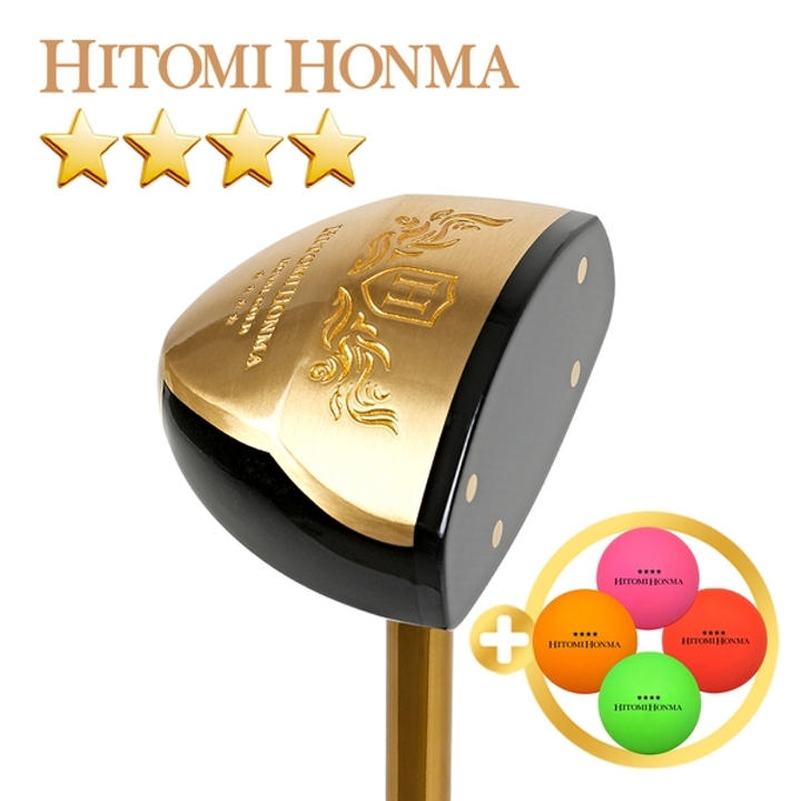 [하프클럽/히토미혼마]협회공인인증  4스타 파크골프채 ROYAL GOLD 볼4구