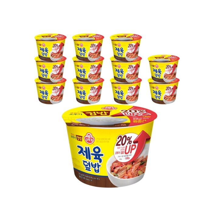 (신세계의정부점)오뚜기컵밥 제육덮밥(1박스12개)