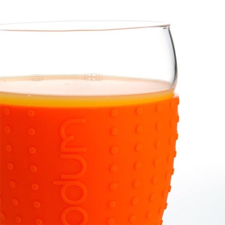 파비나 글라스 컵(오렌지) 0.45L 2p