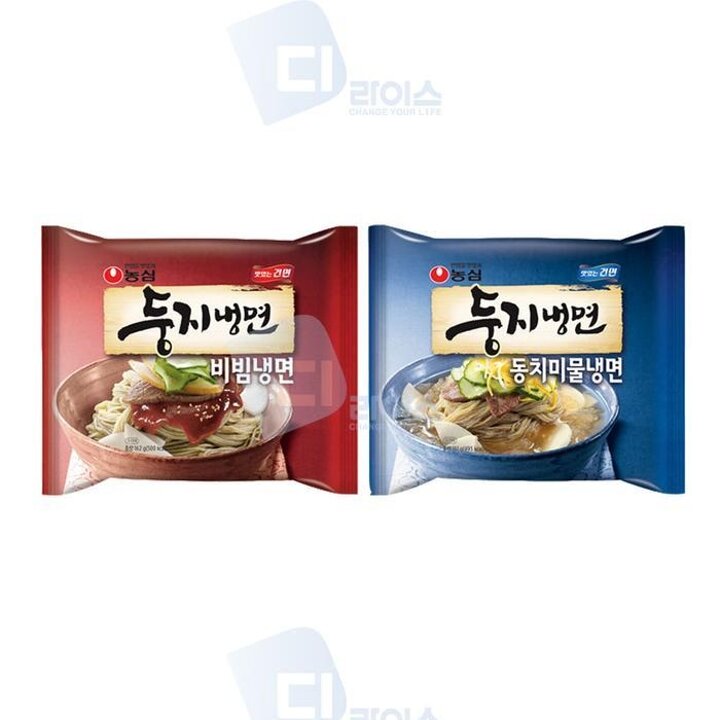 둥지냉면2종세트8봉비냉4입동치미물냉4입건면