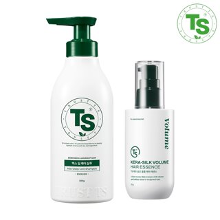 TS 맥스 딥케어 샴푸 500g 1개 + TS케라실크볼륨헤어에센스 75g 1개