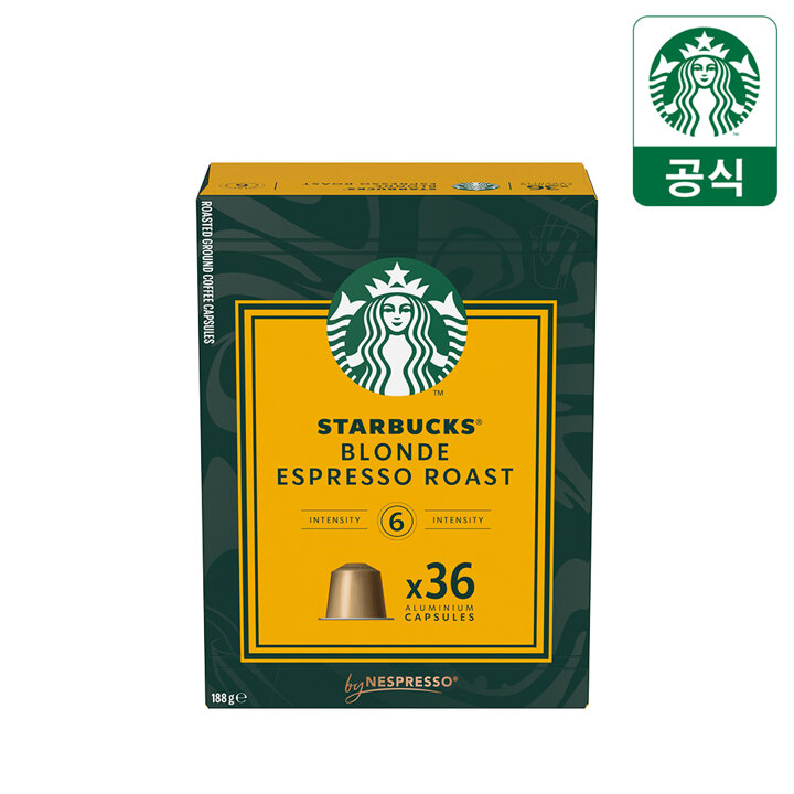 [무배+5만원이상 랜덤굿즈]스타벅스 캡슐커피 by 네스프레소 36P 