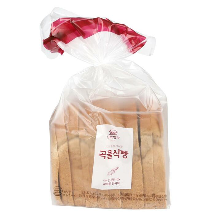 [신라명과] 아침엔 곡물식빵 400g x2봉 무료배송