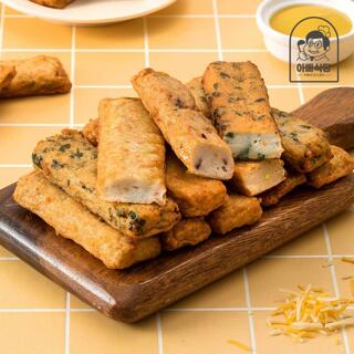 [아빠식당]밀가루없는 어묵바250g(5개입*50g)4종 택1 (오징어/야채/깻잎/콘치즈) * 3팩