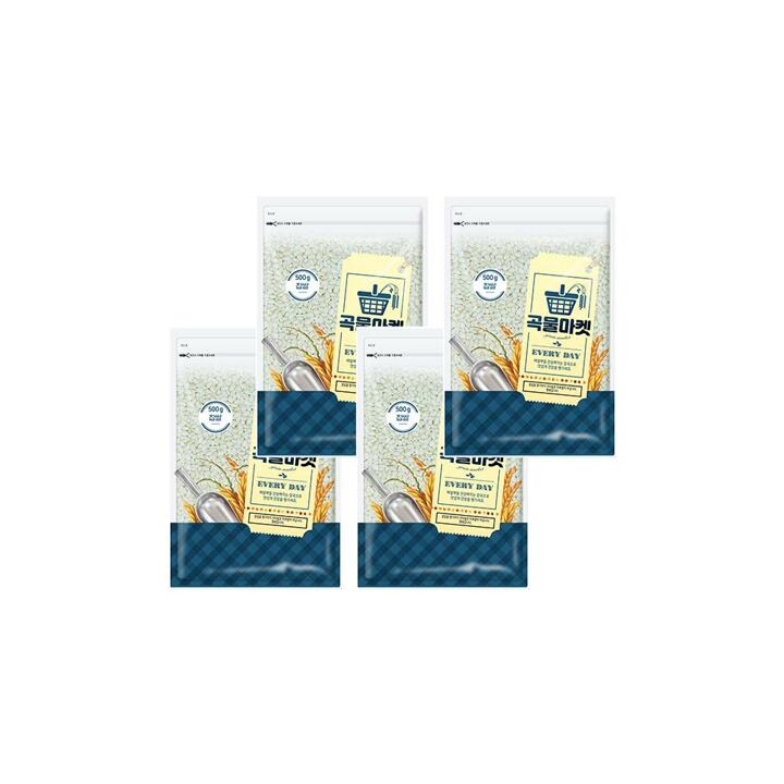 [더프레시] 곡물마켓 국내산 찹쌀 500g x 4
