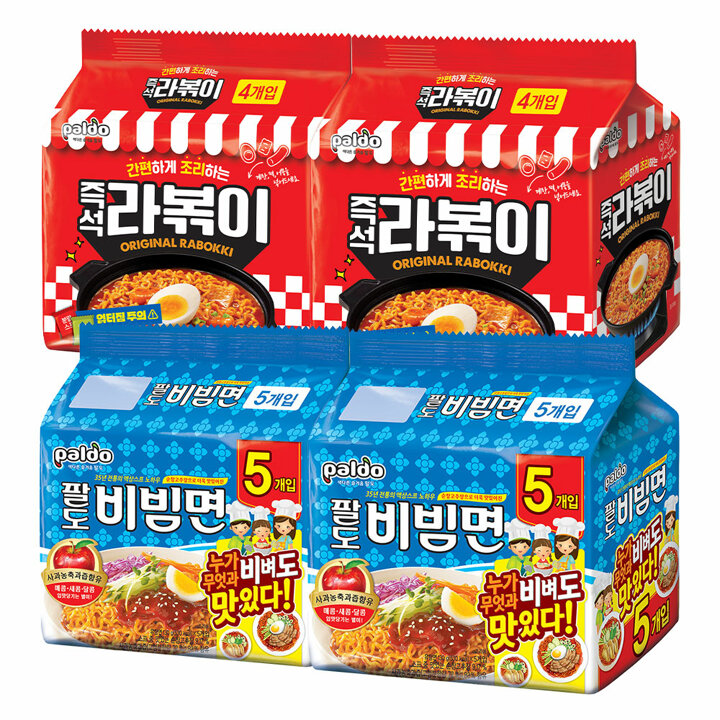 팔도 비빔면 130g 10봉+팔도 라볶이 145g 8봉