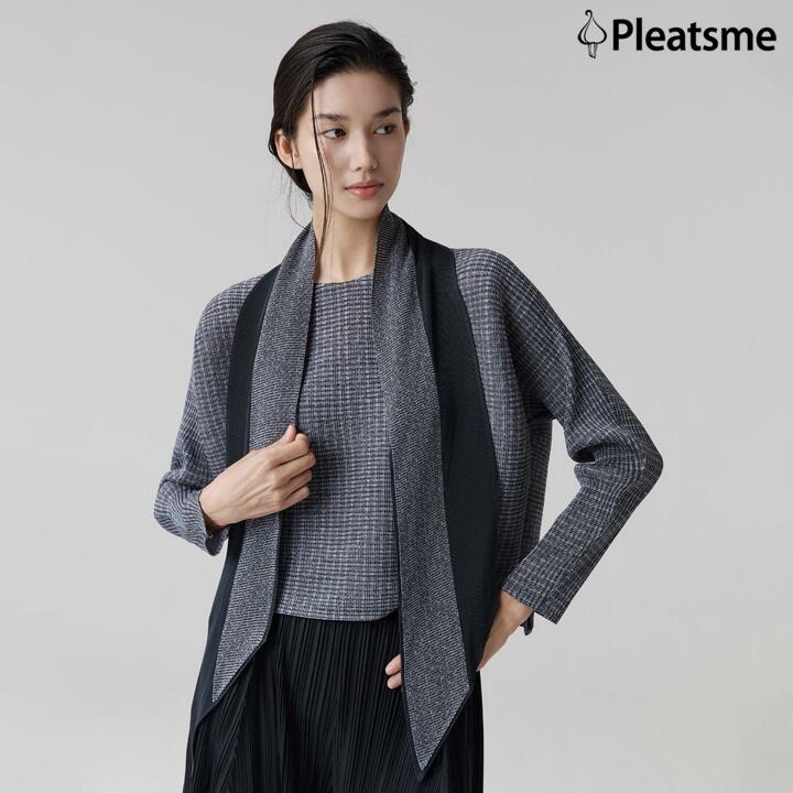 최신상 26FW 플리츠미 시그니처 스카프 블라우스
