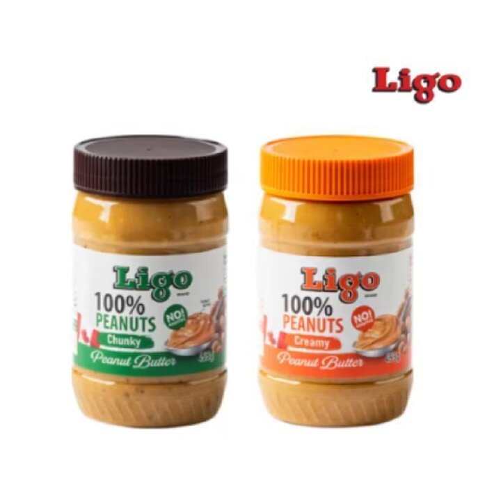 LIGO 100 리고 네츄럴 땅콩버터 땅콩잼 453g (천키   크리미) 2개입 (41332580)