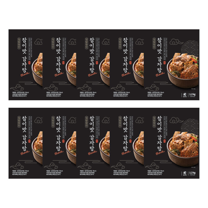 집밥장인 참이맛 40년전통 감자탕 블랙 1.2kg X 10팩