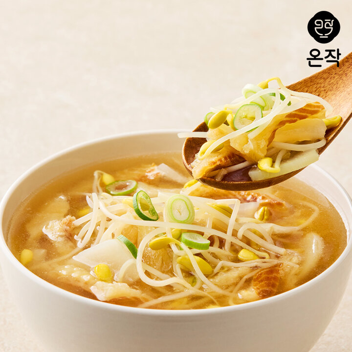 [온작] 이영자 초간단 국물요리 냉동국 4종 8팩(묵은지김치찌개,황태콩나물국,우거지된장국,소고기미역국)