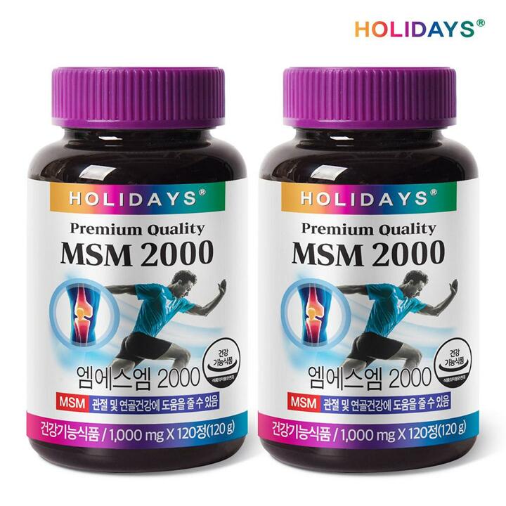 홀리데이즈 MSM2000 2병 240정