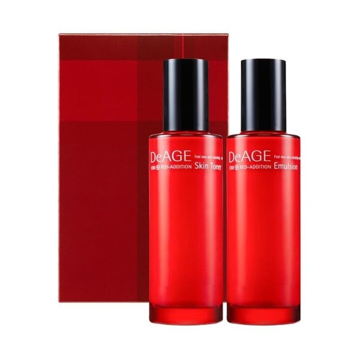 참존 디에이지 레드 에디션 듀오 세트 (토너 100ml + 에멀전 100ml) 스킨 로션 기..[35452411]