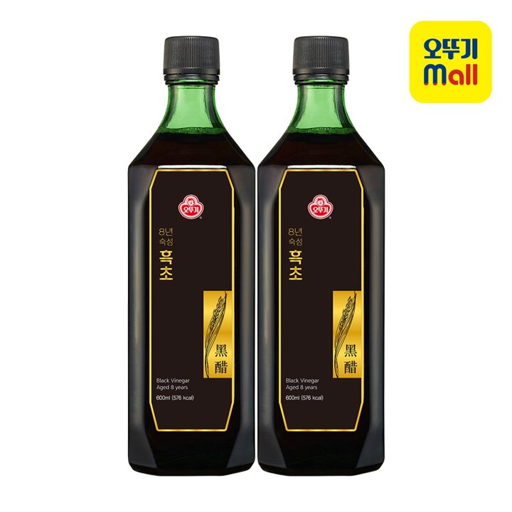 [본사직영] 오뚜기 8년숙성흑초 600ml 2개