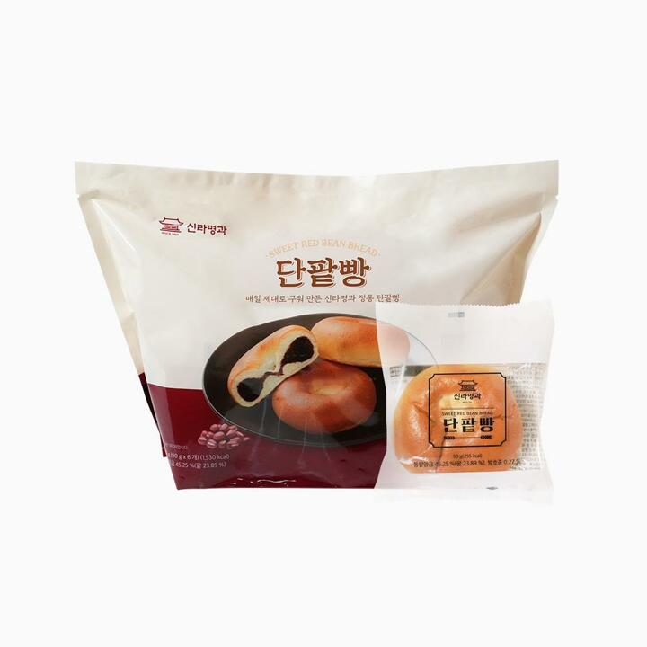[신라명과] 단팥빵 90g 6개입 무료배송
