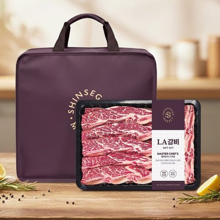 미국산 MASTER CHEFS 블랙앵거스 최상위 프라임등급 LA갈비세트 2kg
