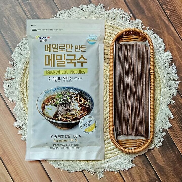 [효자원식품]메밀로만만든메밀국수3봉100메밀면냉소바온메밀국수비빔막국수