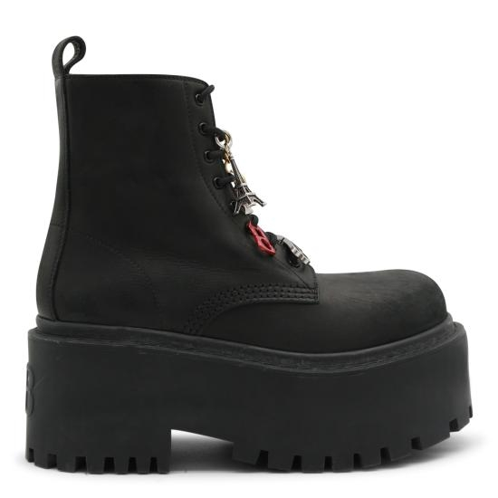 [해외배송] 26SS 발렌시아가 부츠 859611 WCDA31080 Black