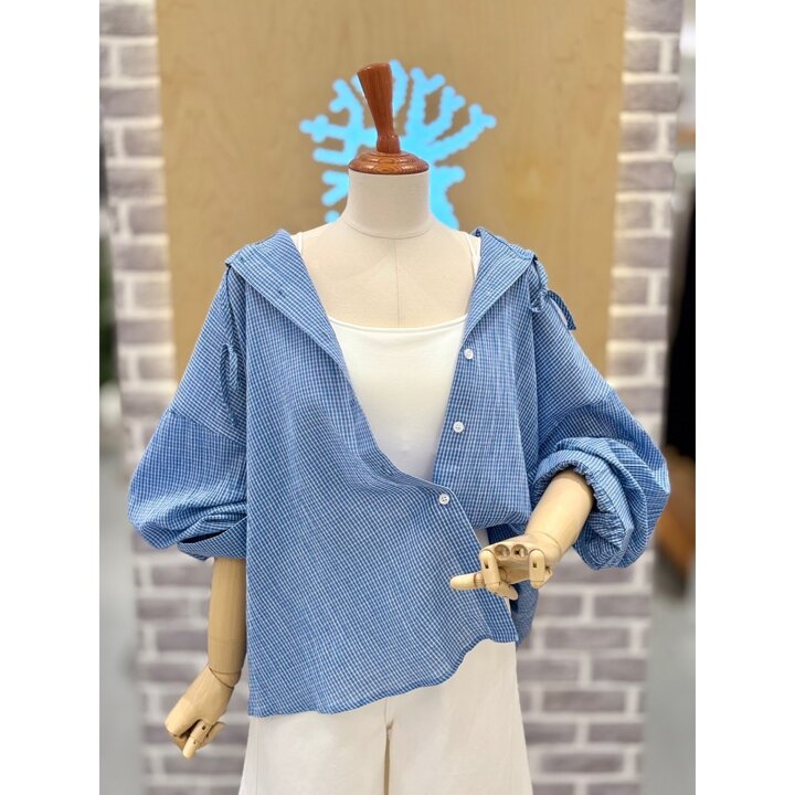 (신세계마산점)잔체크 후드점퍼 (LC31F6JP511X)