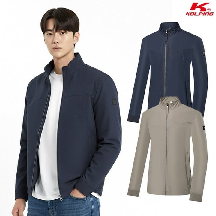 콜핑 남성 봄 광택 홑겹 블루종 등산 바람막이 자켓 KSC627SJ6M