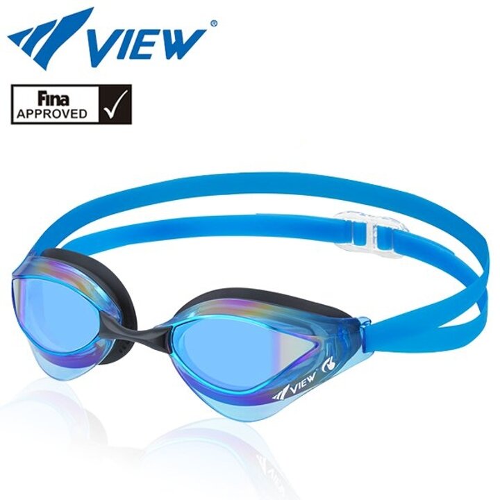 뷰 FINA인증 수경 미러렌즈 일본 V230ASAMC