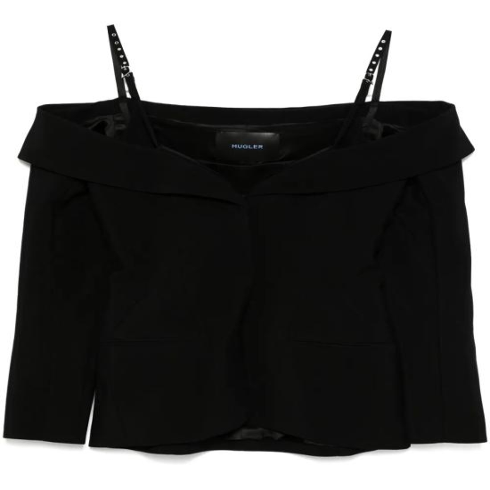 [해외배송] 25SS 뮈글러 반팔 티셔츠 25P1VE0453196 1999 BLACK