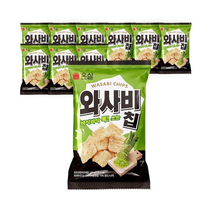 [특가] 온실 와사비칩 50g x 10개