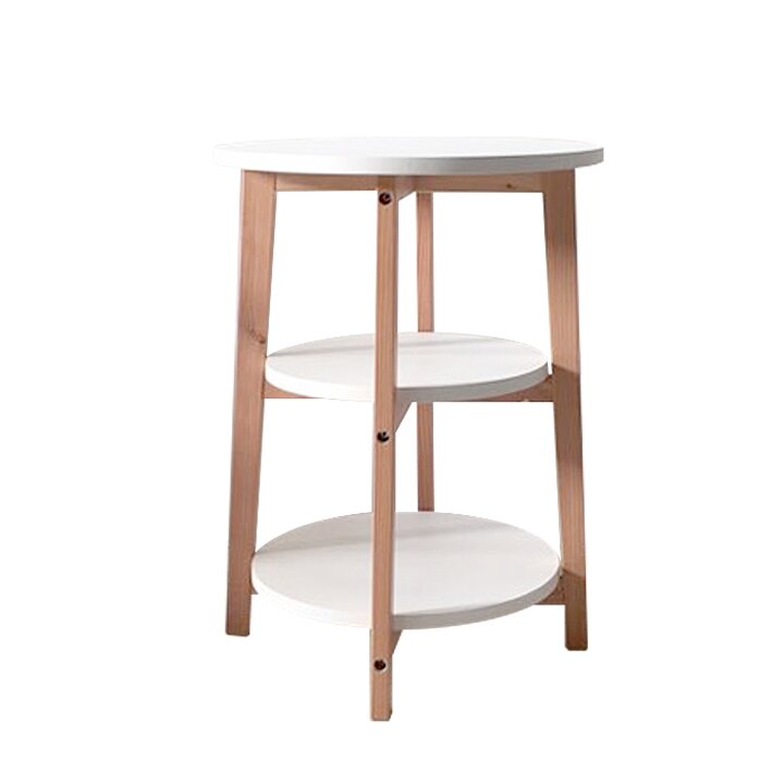비카 3단 원형 협탁 46x62cm 사이드테이블 보조테이블 침대협탁 거실선반