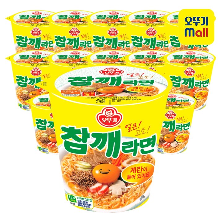 [본사직영] 오뚜기 참깨라면 컵 65g 15개