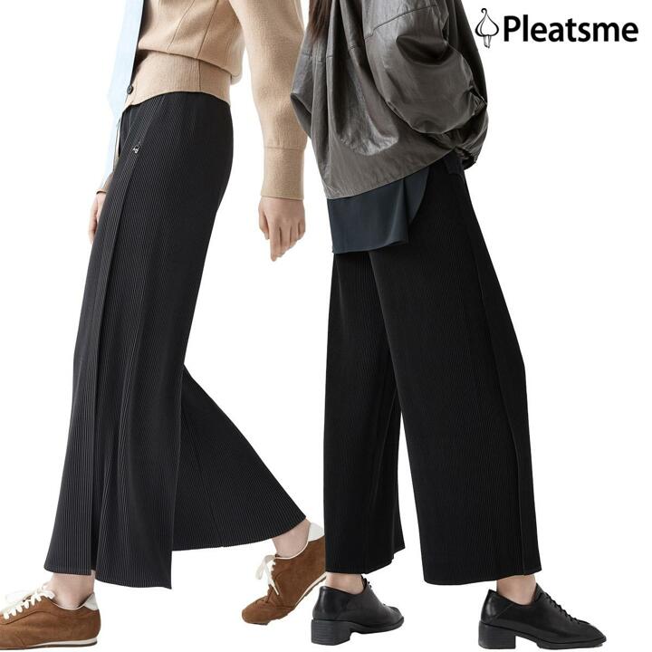 [역시즌 특가/잔여극소량!](최초가 89,000원)플리츠미 모션 슬릿  플리츠 팬츠