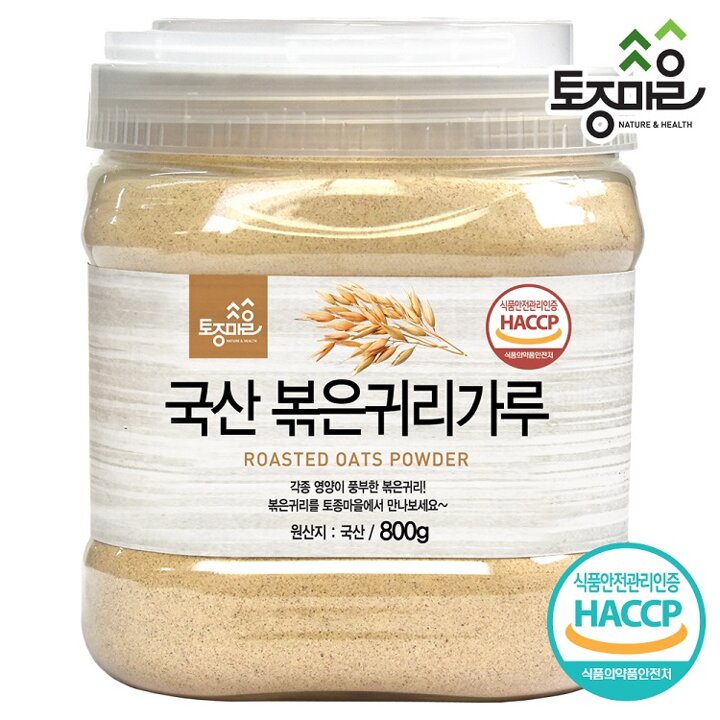 [토종마을] HACCP인증 국산 볶은귀리가루 800g