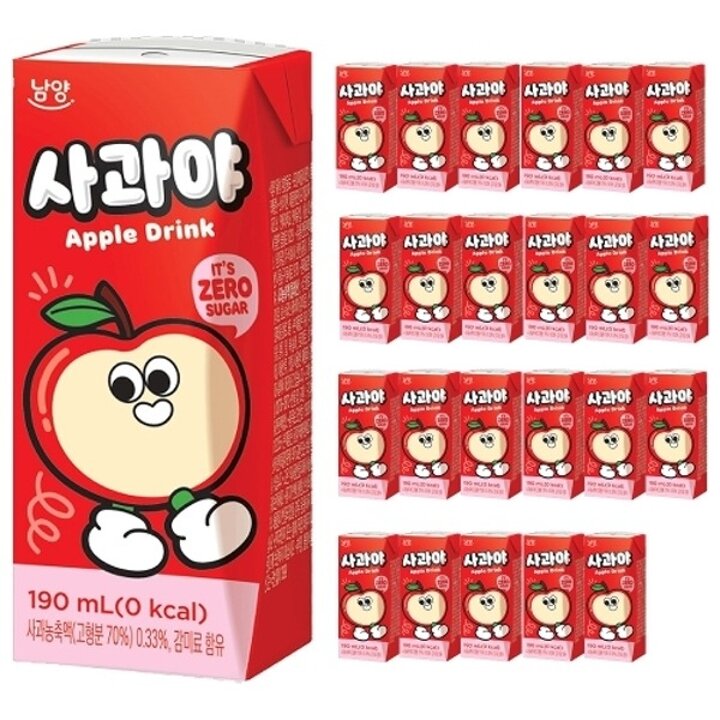 남양 사과야 제로 190ml x 24팩23006869587824