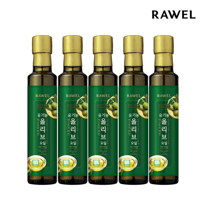 로엘 웰업 유기농 엑스트라버진 올리브오일 250ml 5병
