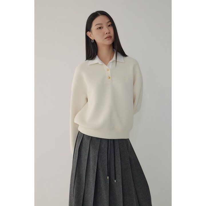 (신세계김해점)[VOV] 보브 배색 카라 피케 티셔츠(7116140101)