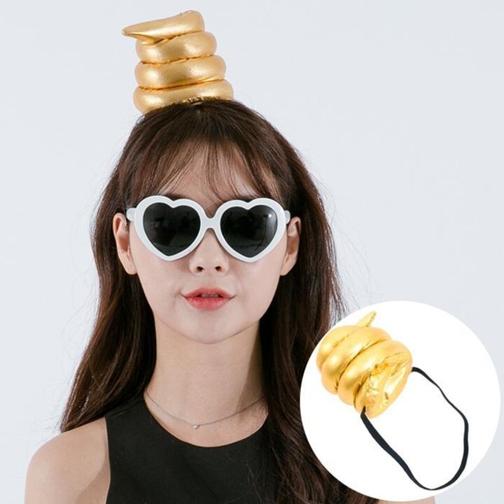 황금똥머리띠