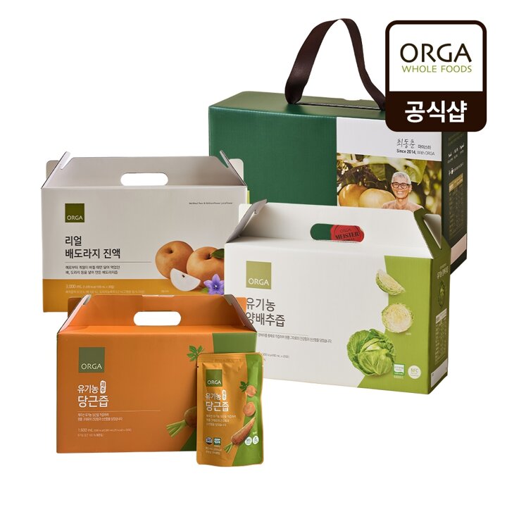 올가 건강즙 골라담기(배도라지,유기농 양배추,유기농 당근,배즙)