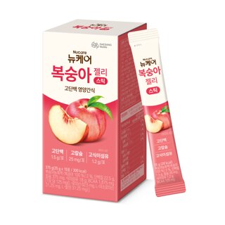 [대상웰라이프] 뉴케어 복숭아젤리 스틱 (25g x 15포)