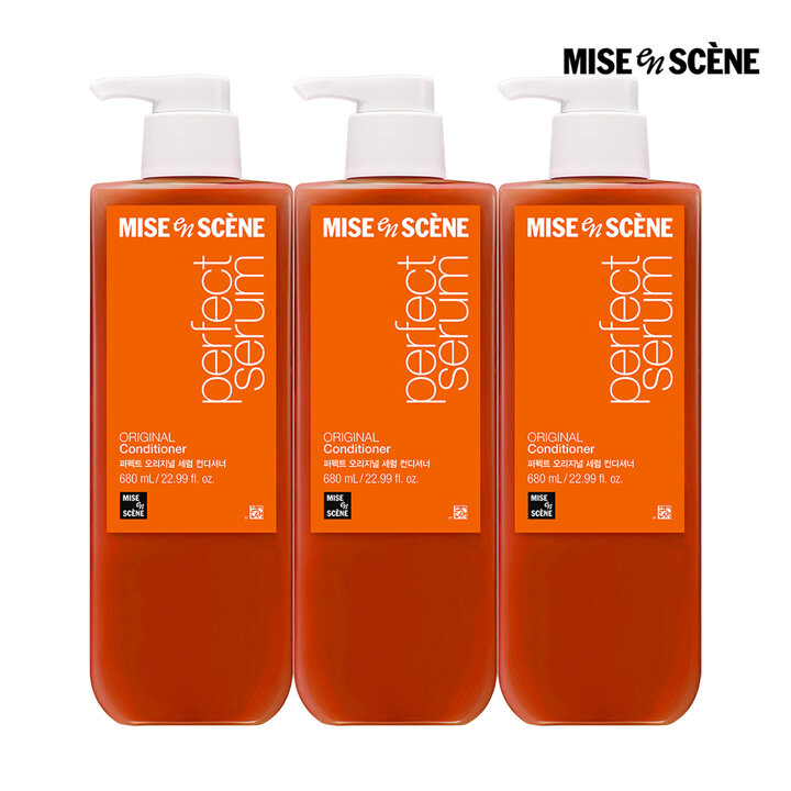 NEW 미쟝센 퍼펙트 오리지널 세럼 컨디셔너 680ml 3개
