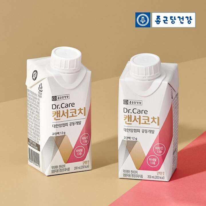 종근당건강 닥터케어 캔서코치 암환자용 영양식 200ml 18개(1박스)