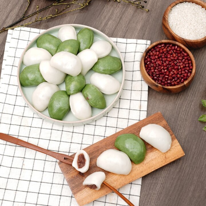 [대용량] 멥쌀로 만든 말랑쫀득 바람떡 2kg (쑥)
