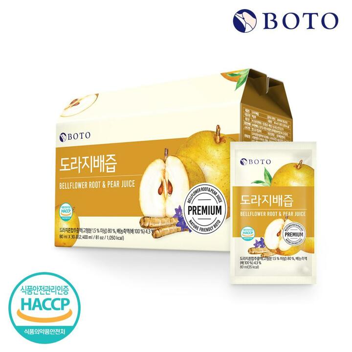 [s][보뚜] 도라지배즙 80ml 30포 x 1박스