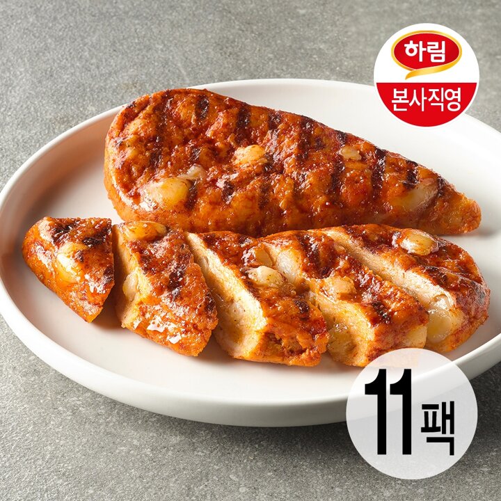 하림 맛닭가슴살 엽떡맛 100g 11팩