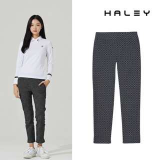 헤일리골프 여성 프린트 패턴 밑단 트임 팬츠 HF-WP1322