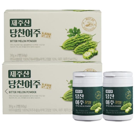 GBMS 제주산 당찬 여주분말 가루 30g x 2통 (2박스)